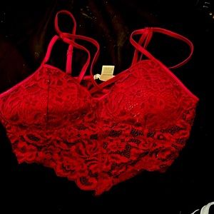 Burgundy bralette